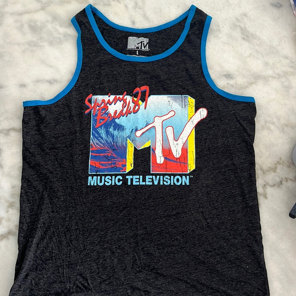 MTV Spring Break '87 Tank Top Large Vintage